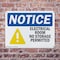 Signmission Electrical Room No Storage Permitted, 10 in W x Rectangle, Plastic OS-2PACK-NS-P-710-L-15567 - alternate 8